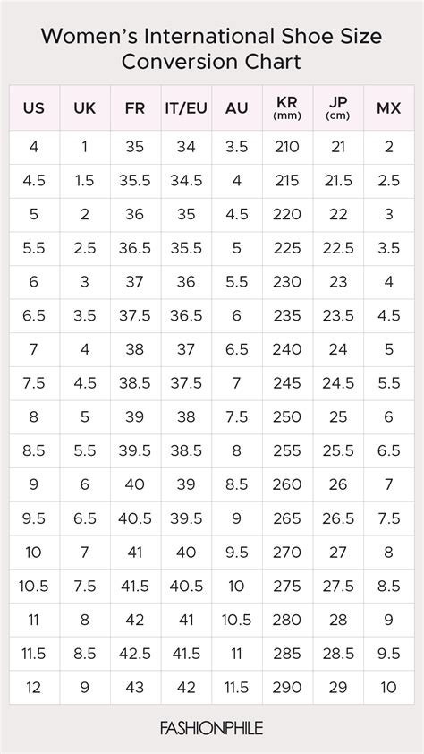 Dior women shoe size chart